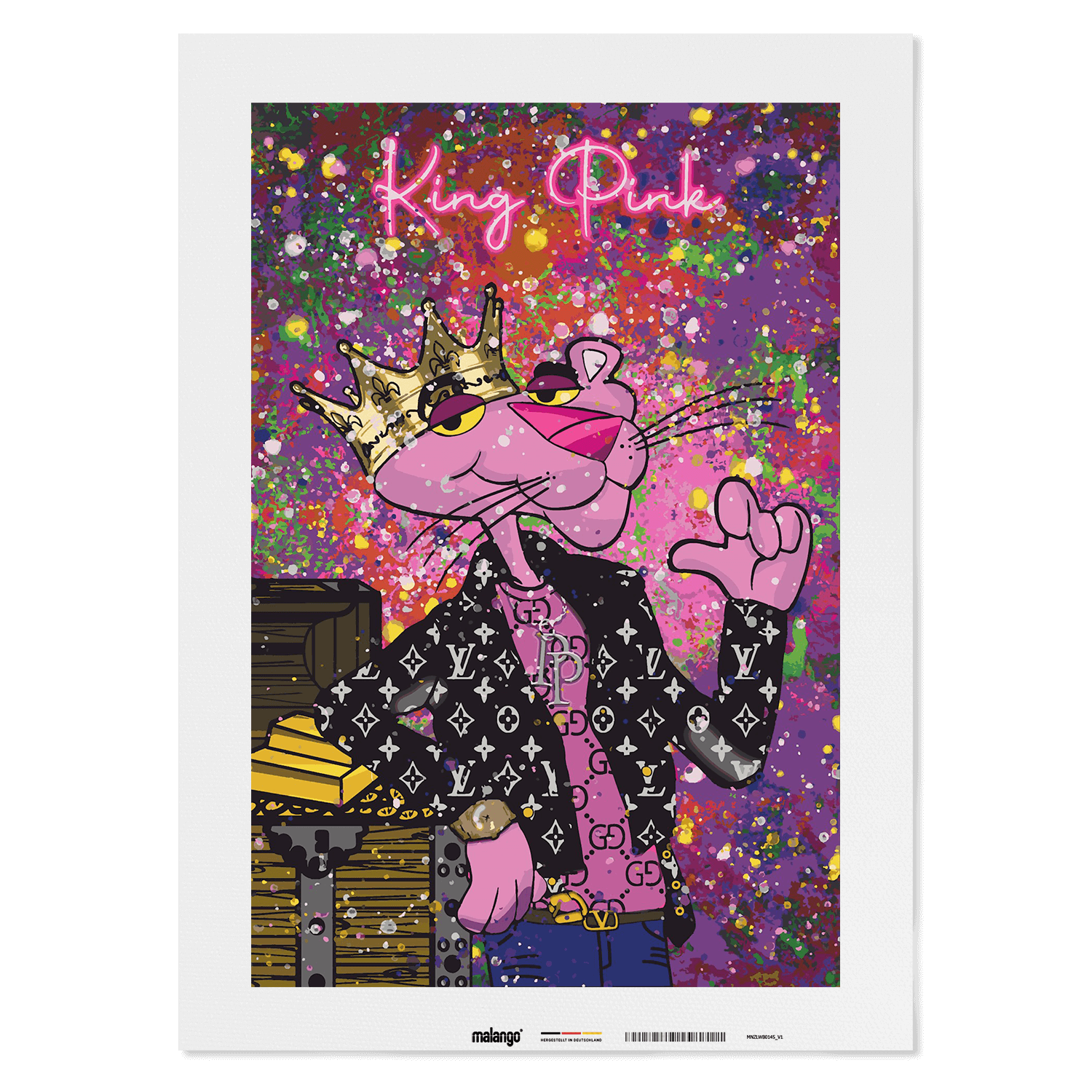 Malen nach Zahlen - Pink Panther - King Pink - Hifza - Limited Edition