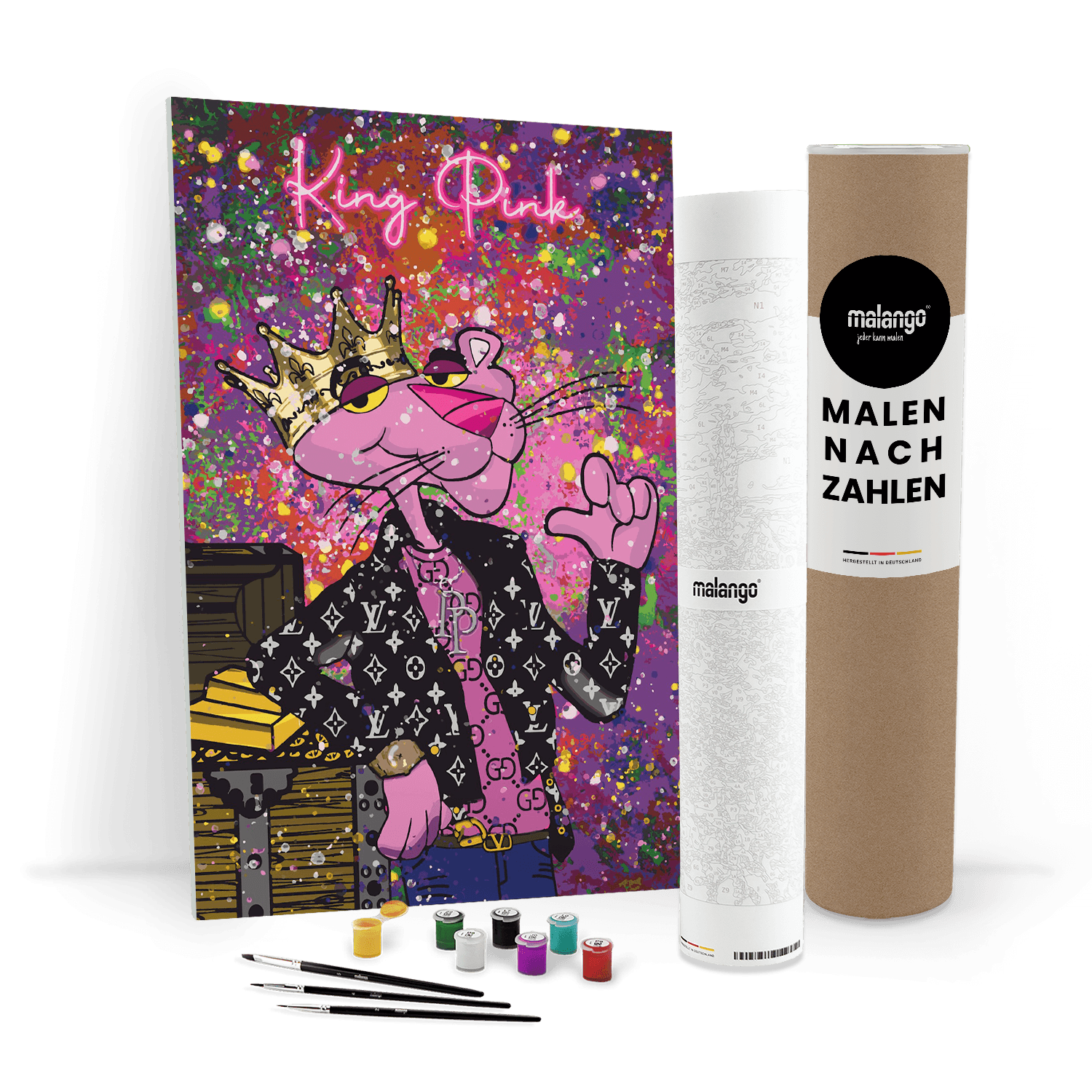 Malen nach Zahlen - Pink Panther - King Pink - Hifza - Limited Edition