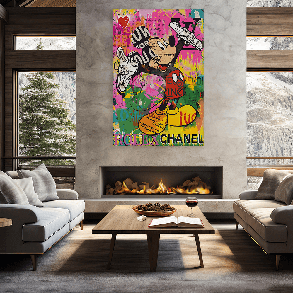 Malen nach Zahlen - Mickey Meets Banksy - Read My Hands - Hifza - Limited Edition