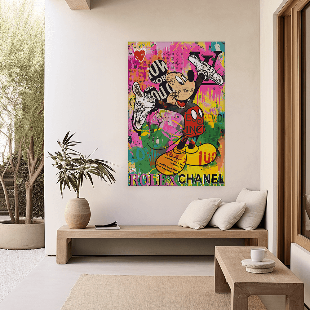 Malen nach Zahlen - MICKEY MEETS BANKSY - READ MY HANDS - LIMITED EDITION