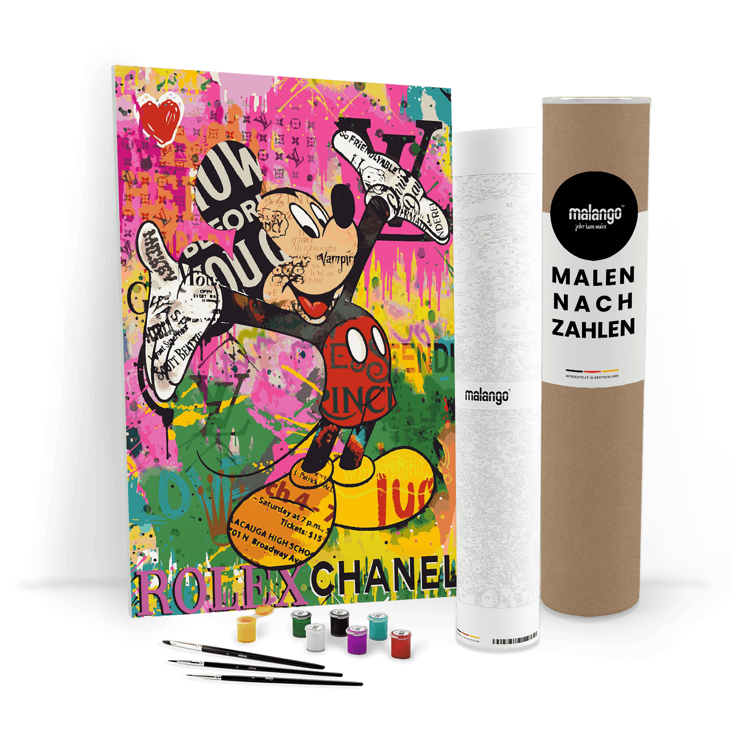 Malen nach Zahlen - Mickey Meets Banksy - Read My Hands - Hifza - Limited Edition