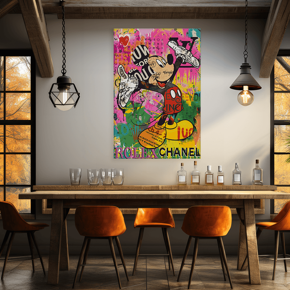Malen nach Zahlen - MICKEY MEETS BANKSY - READ MY HANDS - LIMITED EDITION