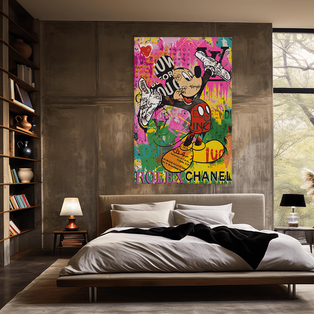 Malen nach Zahlen - MICKEY MEETS BANKSY - READ MY HANDS - LIMITED EDITION