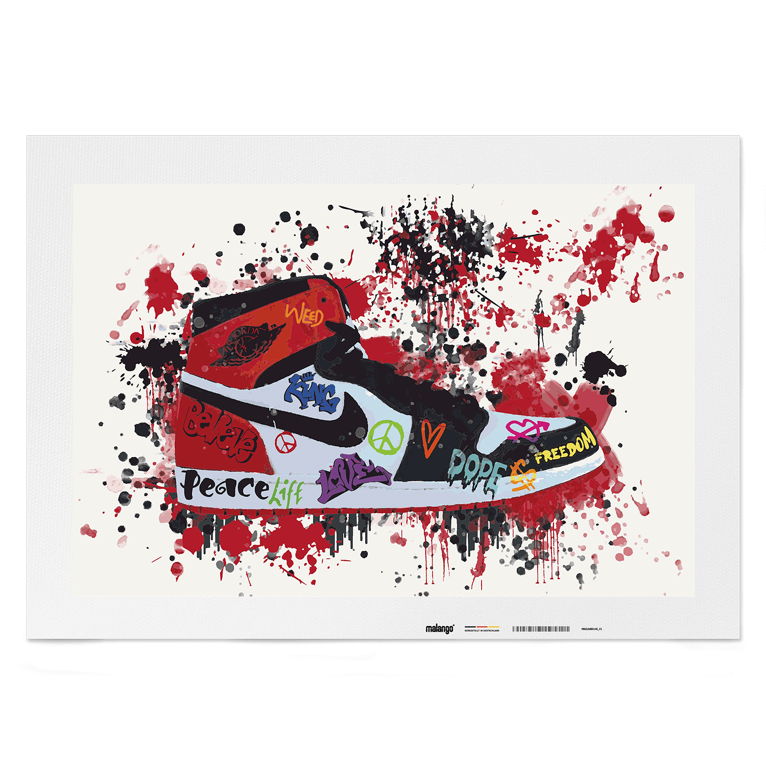 Malen nach Zahlen - JORDAN - LOVE AND PEACE - LIMITED EDITION