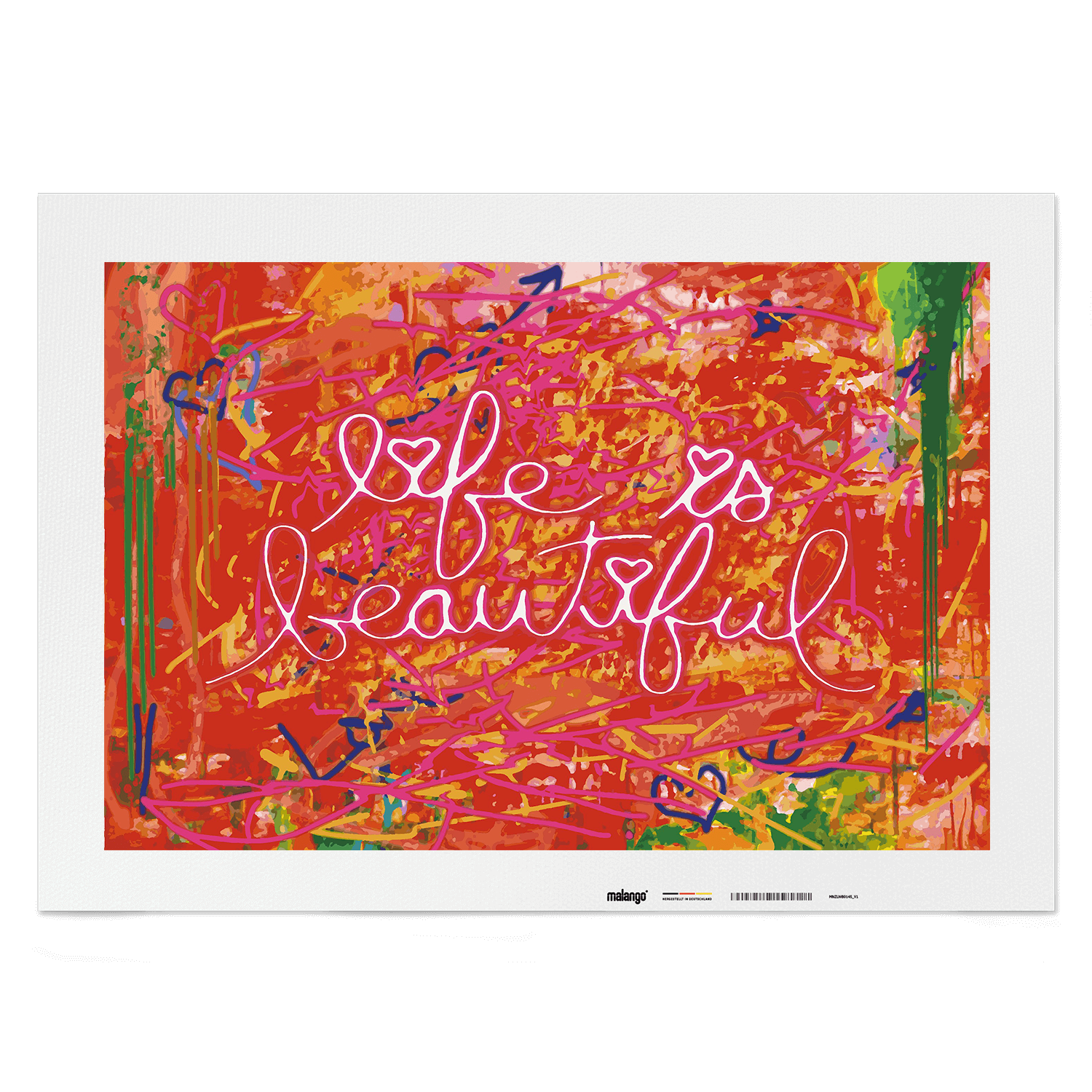 Malen nach Zahlen - Life Is Beautiful - Hifza - Limited Edition