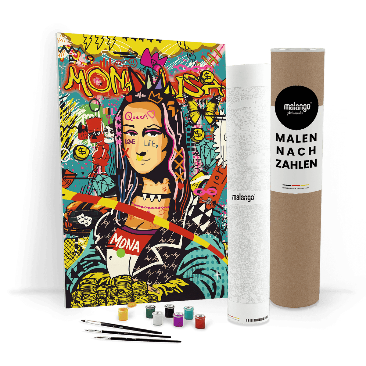 Malen nach Zahlen - MONA LISA POP ART - LIMITED EDITION