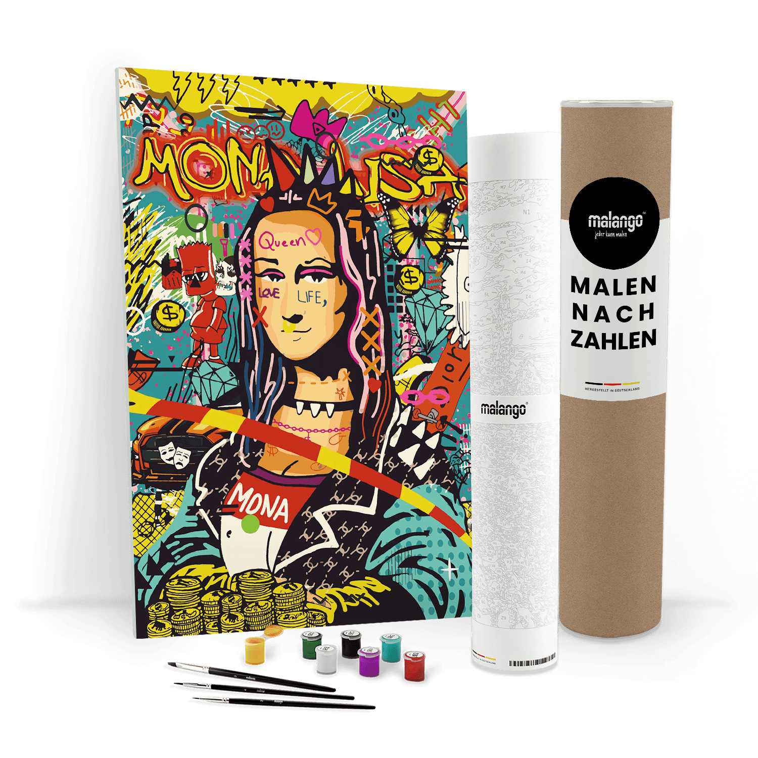 Malen nach Zahlen - Mona Lisa Pop Art - Hifza - Limited Edition