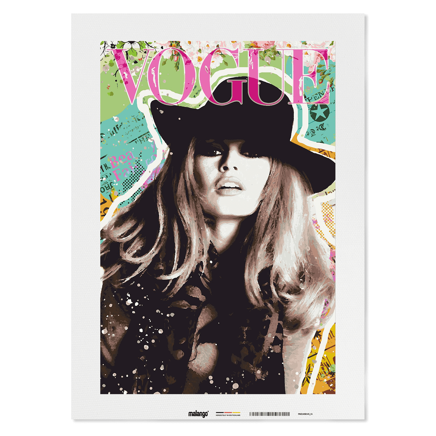 Malen nach Zahlen - BRIGITTE BARDOT POP ART - COVER GIRL - LIMITED EDITION