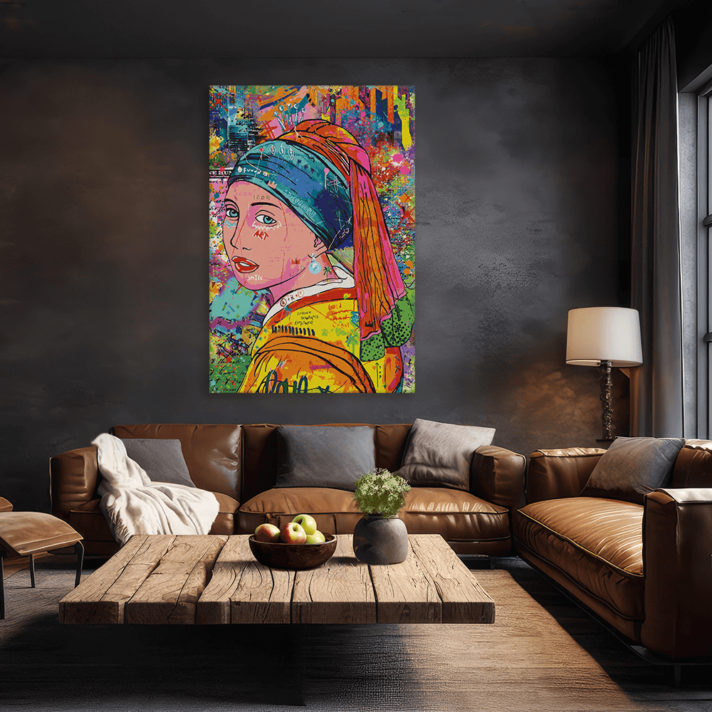 Malen nach Zahlen - VERMEER POP ART - DAS MÄDCHEN MIT DEM PERLENOHRRING - LIMITED EDITION