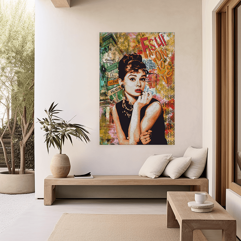 Malen nach Zahlen - AUDREY HEPBURN POP ART - FASHION LOVE - LIMITED EDITION