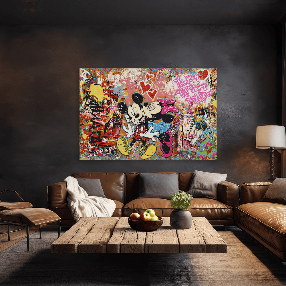 Malen nach Zahlen - MICKEY MEETS BANKSY - LOVE IS ALL WE NEED No. 2 - LIMITED EDITION