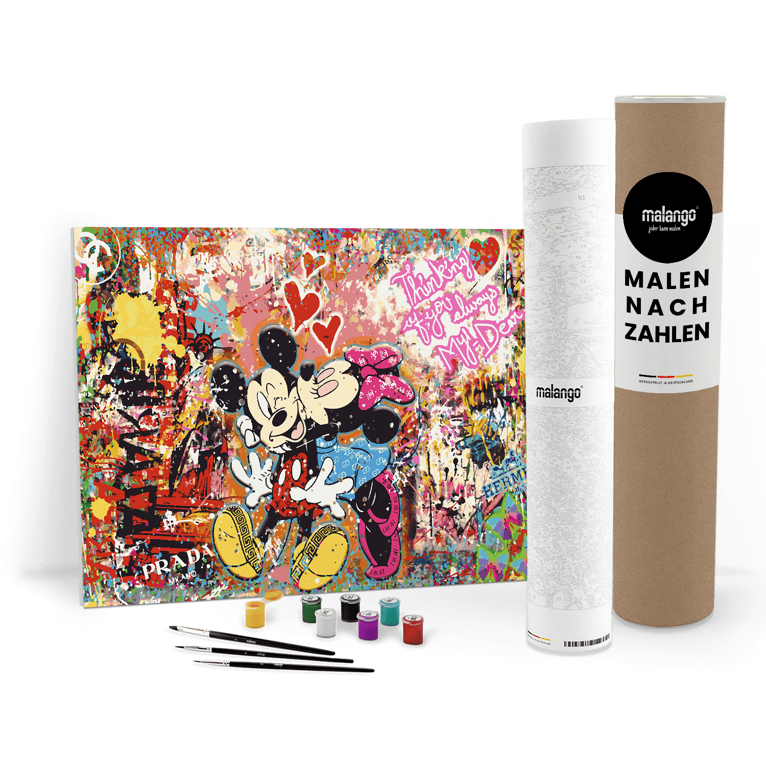 Malen nach Zahlen - MICKEY MEETS BANKSY - LOVE IS ALL WE NEED No. 2 - LIMITED EDITION