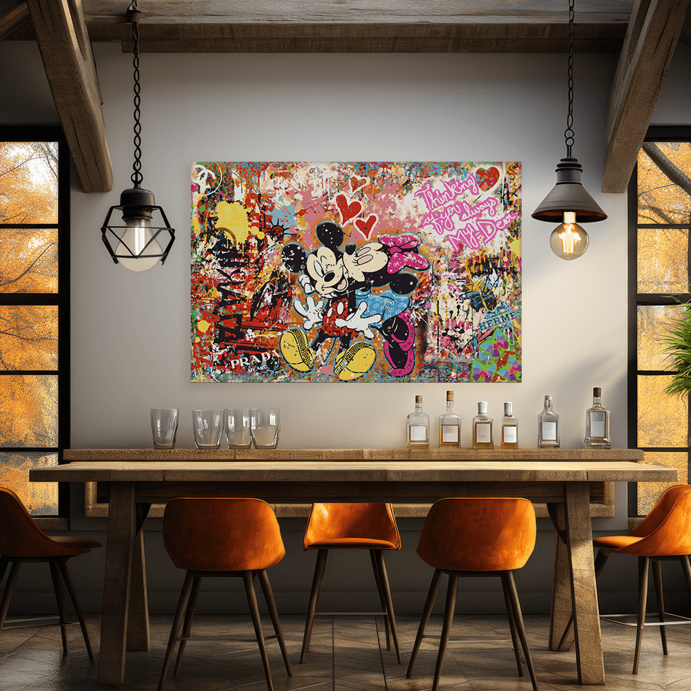 Malen nach Zahlen - MICKEY MEETS BANKSY - LOVE IS ALL WE NEED No. 2 - LIMITED EDITION