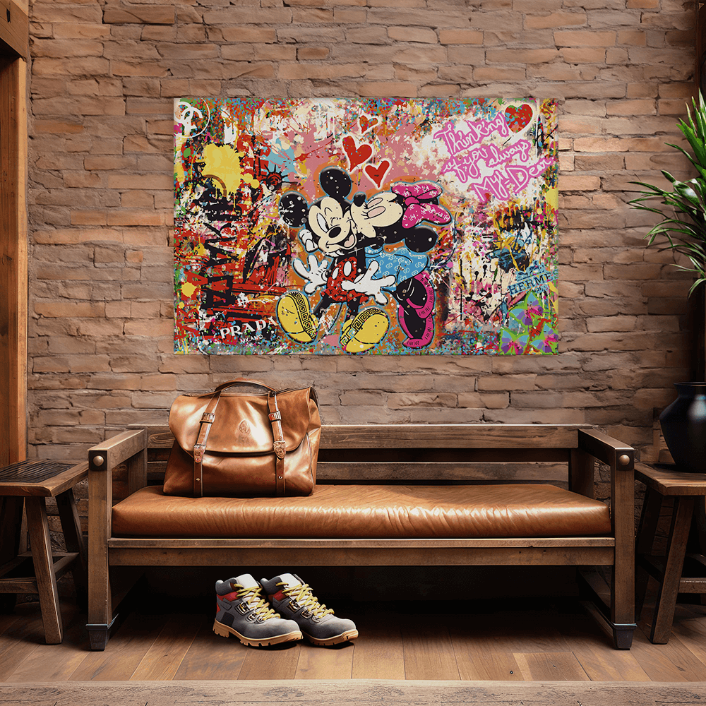 Malen nach Zahlen - MICKEY MEETS BANKSY - LOVE IS ALL WE NEED No. 2 - LIMITED EDITION