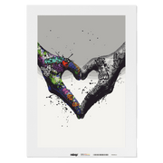 Malen nach Zahlen - Graffiti Hände - Love Heart - Hifza - Limited Edition