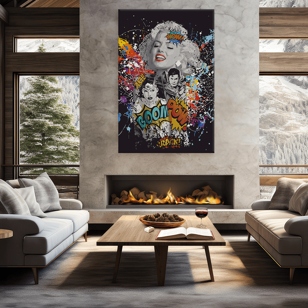 Malen nach Zahlen - MARILYN MONROE - LOVES DC GRAFITTY POP ART - LIMITED EDITION