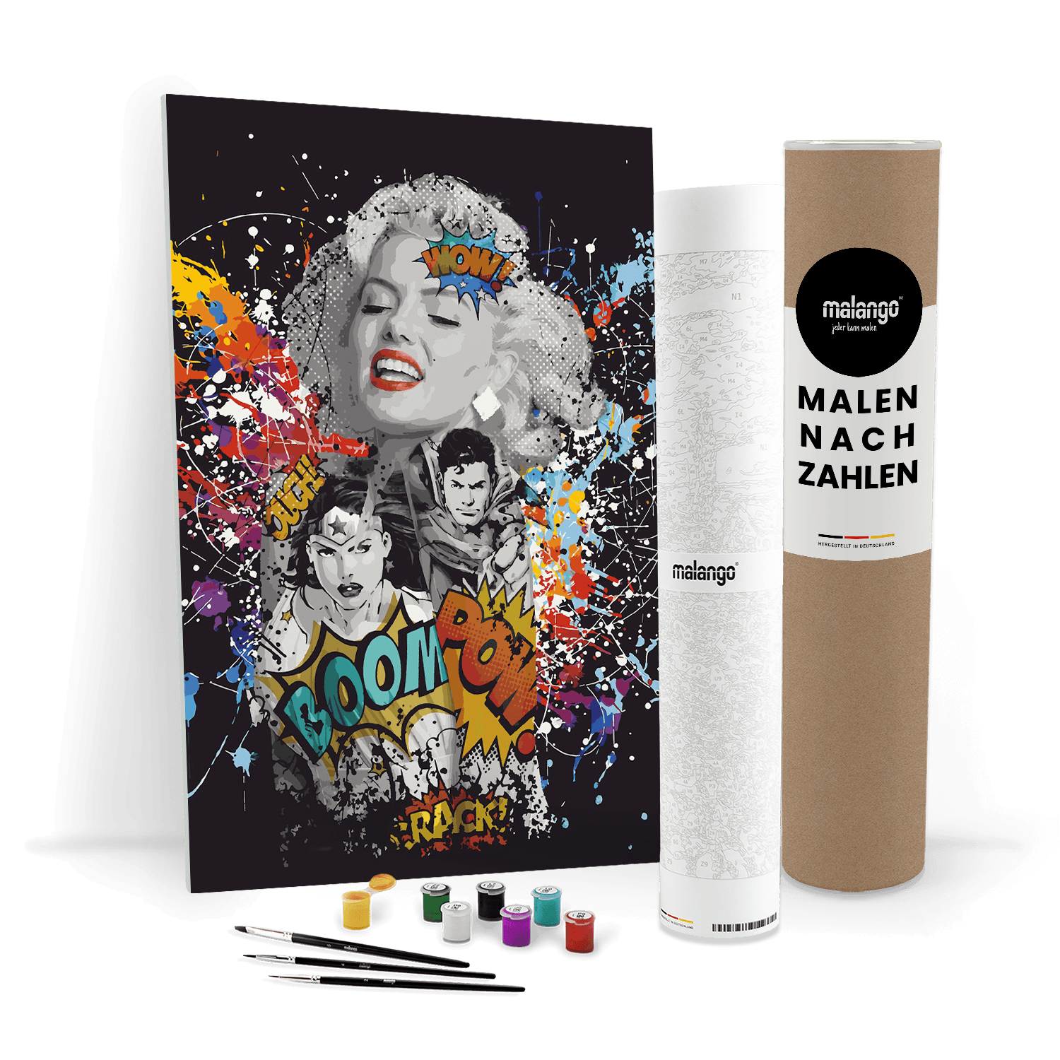 Malen nach Zahlen - Marilyn Monroe - Loves DC Graffiti Pop Art - Hifza - Limited Edition