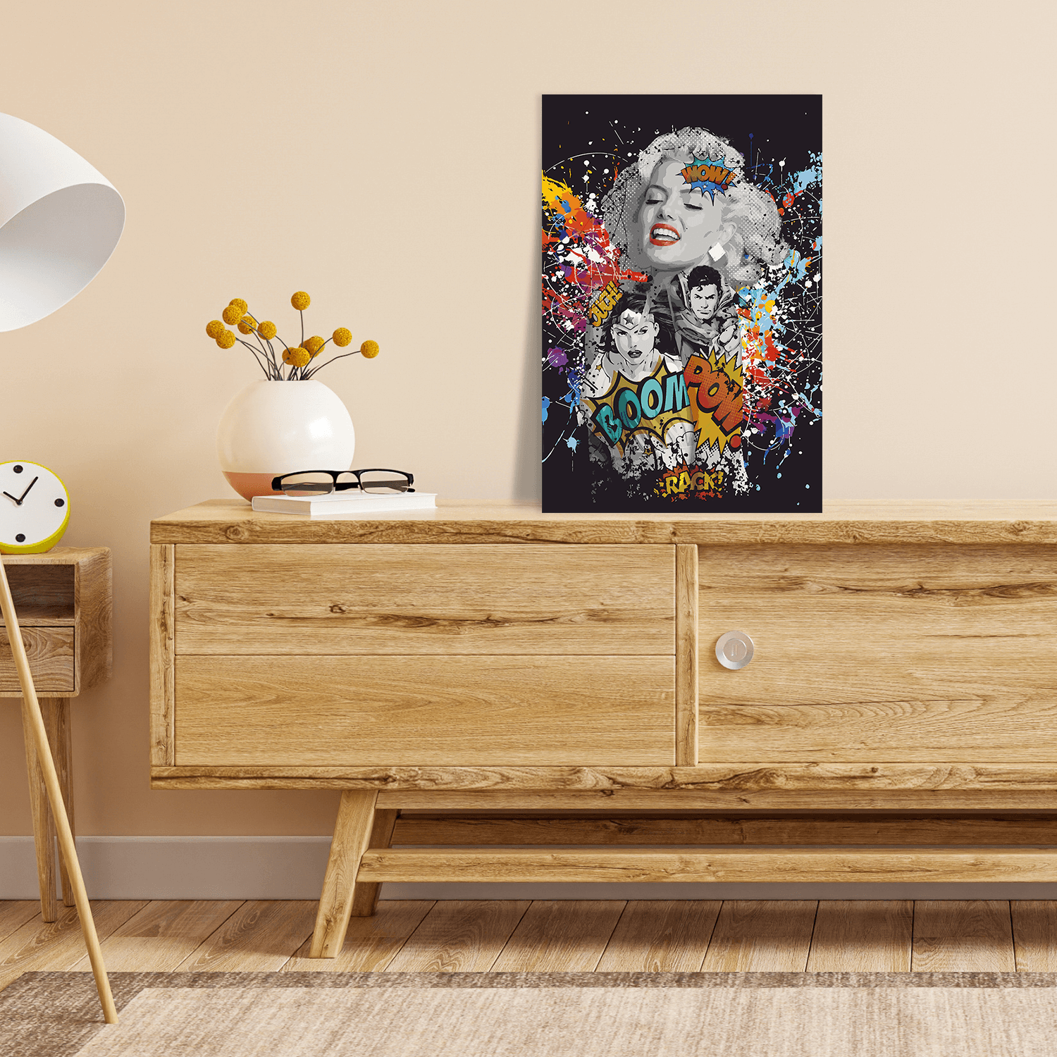 Malen nach Zahlen - MARILYN MONROE - LOVES DC GRAFITTY POP ART - LIMITED EDITION