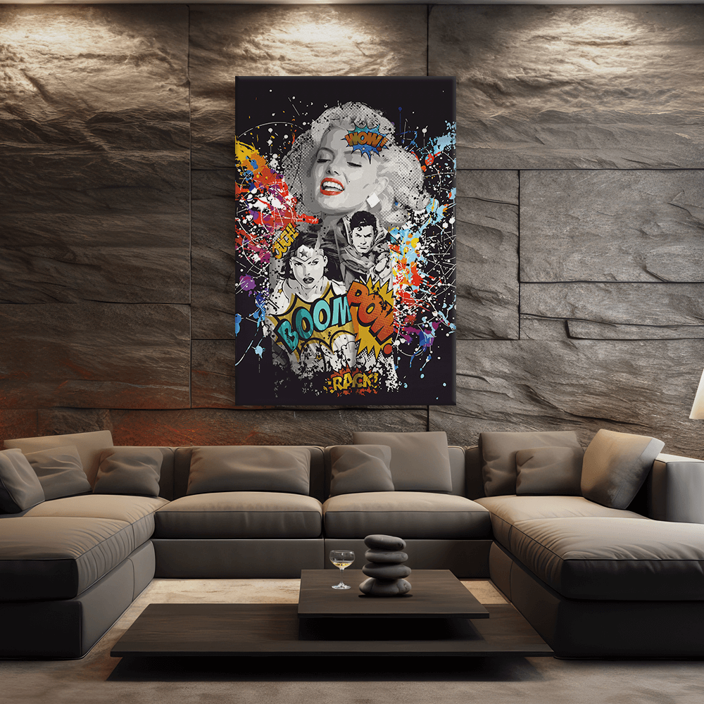 Malen nach Zahlen - MARILYN MONROE - LOVES DC GRAFITTY POP ART - LIMITED EDITION