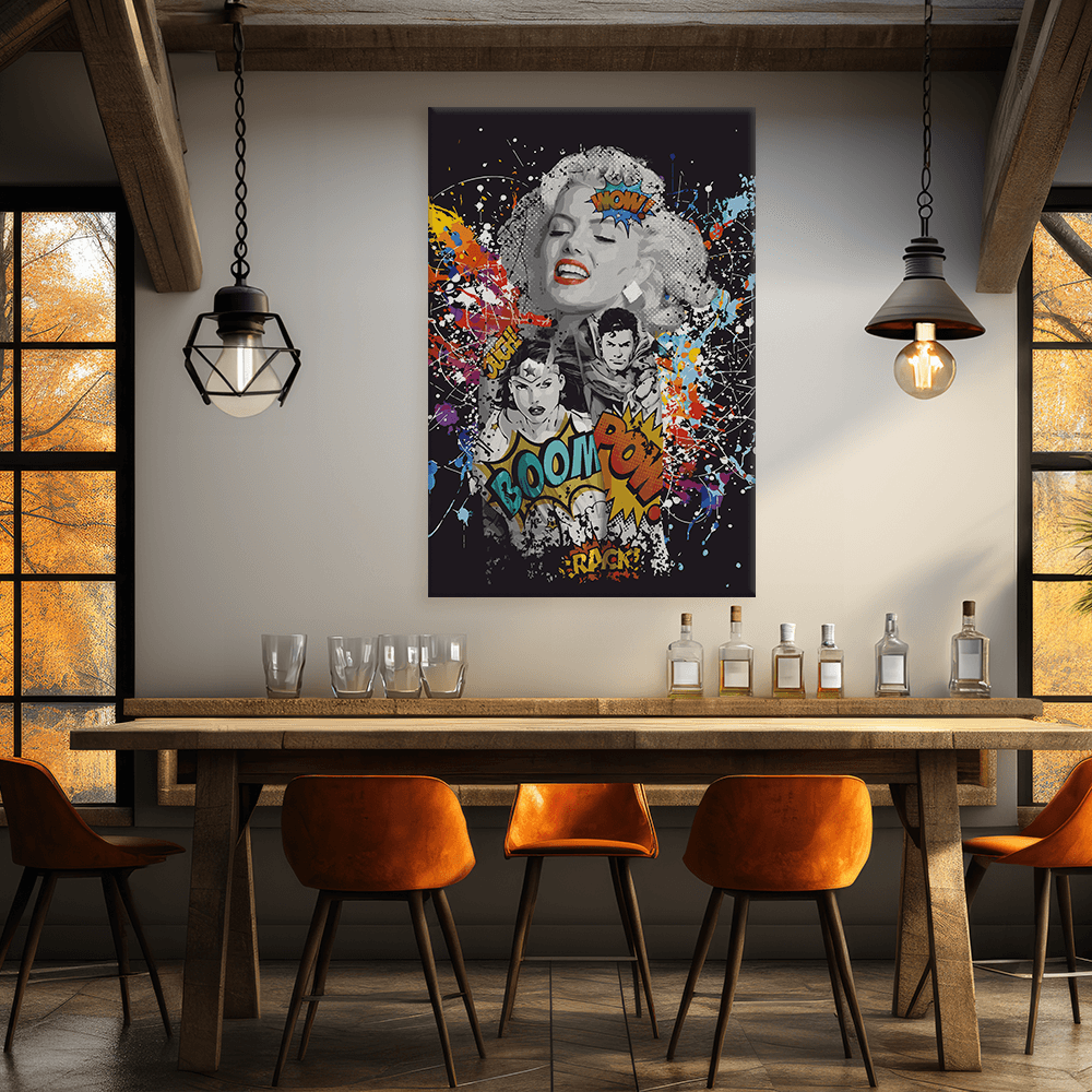 Malen nach Zahlen - MARILYN MONROE - LOVES DC GRAFITTY POP ART - LIMITED EDITION