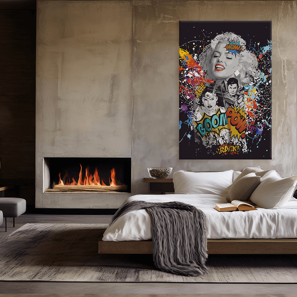 Malen nach Zahlen - MARILYN MONROE - LOVES DC GRAFITTY POP ART - LIMITED EDITION