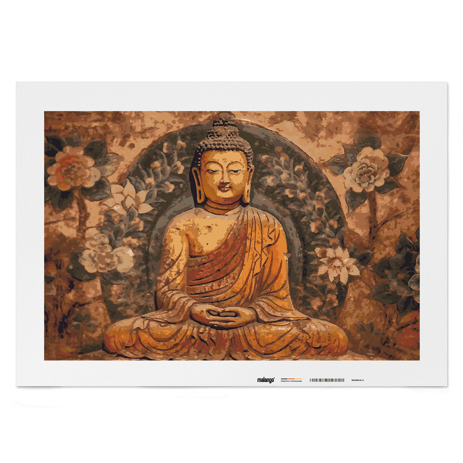 Malen nach Zahlen - Buddha Bowo Holzrelief
