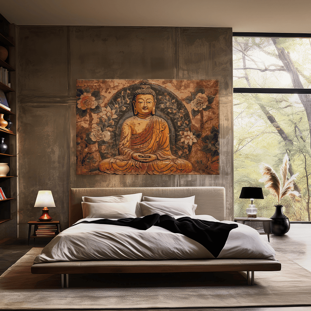 Malen nach Zahlen - Buddha Bowo Holzrelief