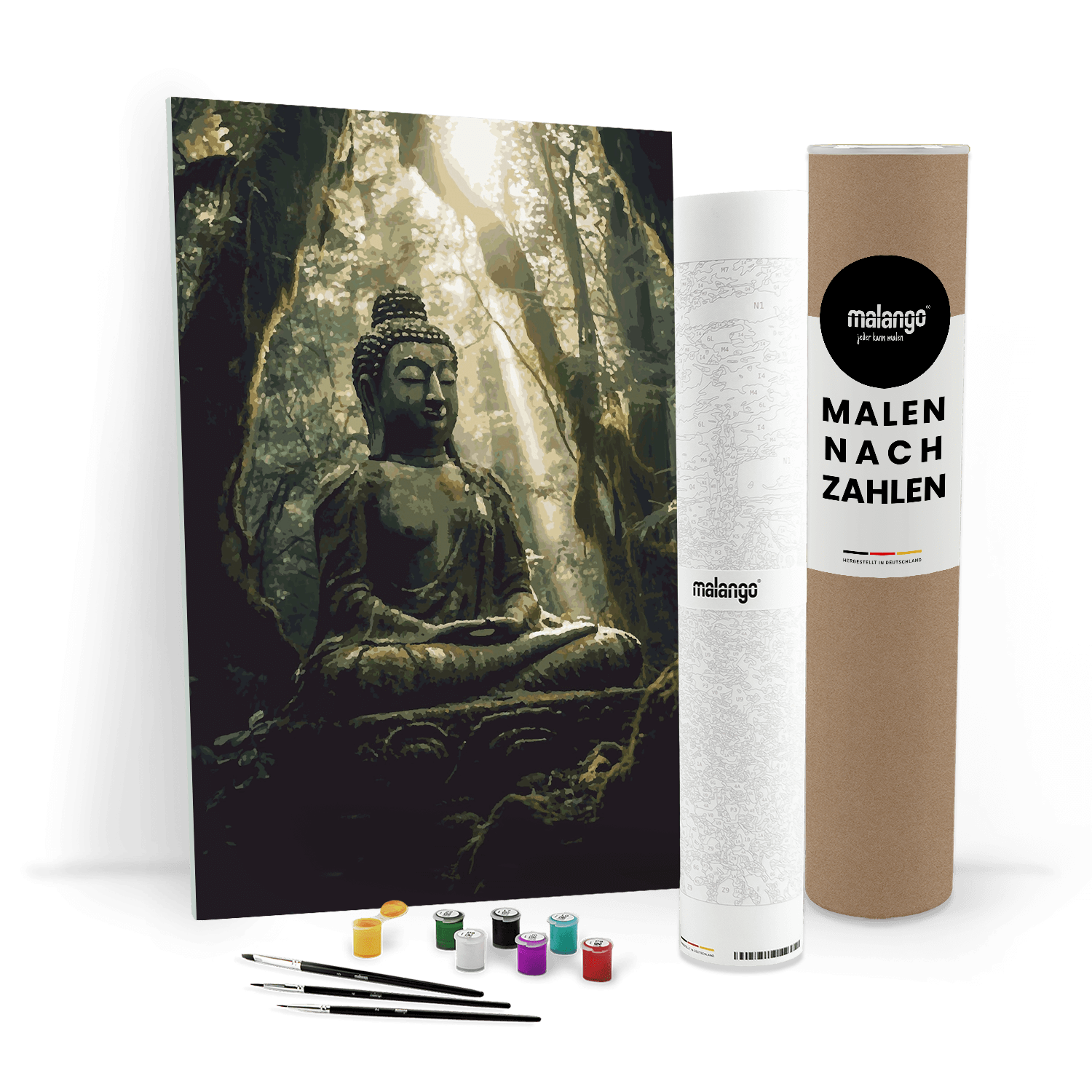 Malen nach Zahlen - Buddha Bahi im Wald