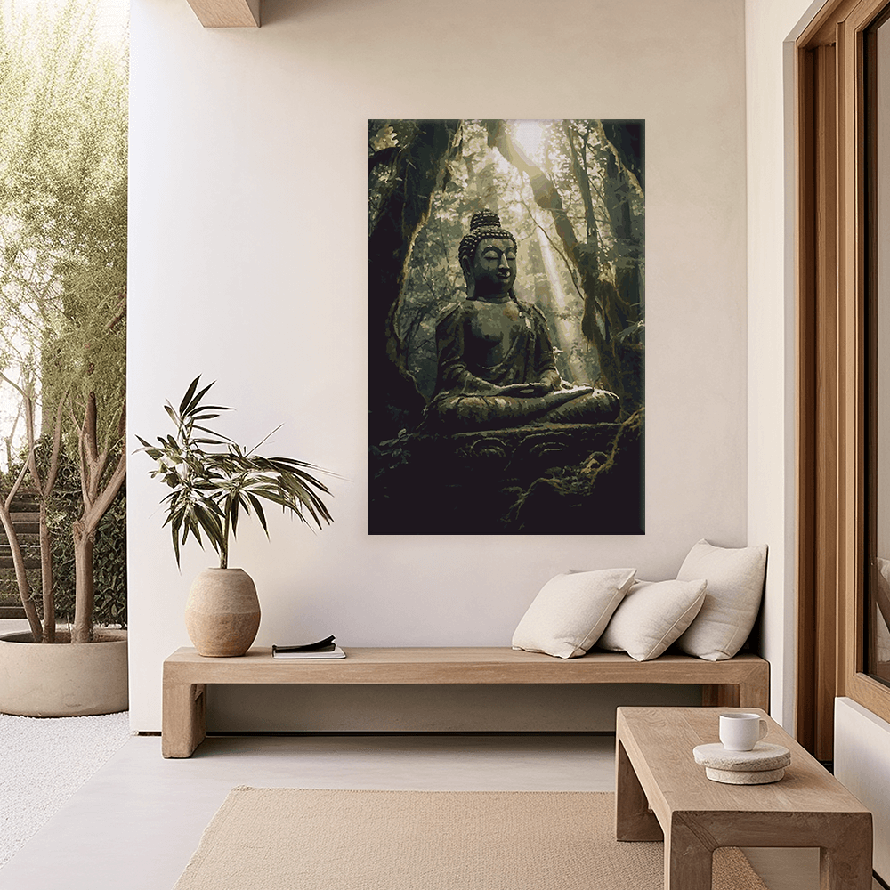 Malen nach Zahlen - Buddha Bahi im Wald