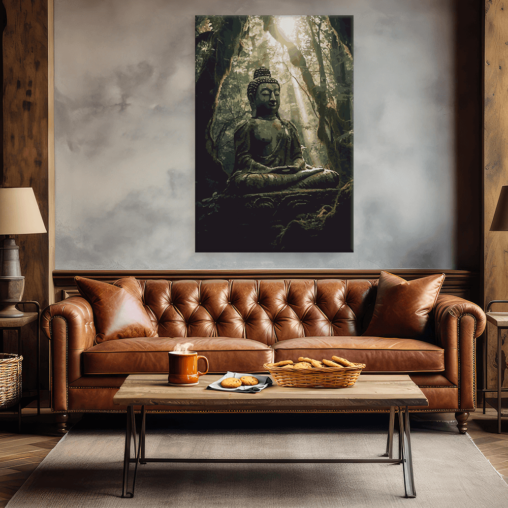Malen nach Zahlen - Buddha Bahi im Wald