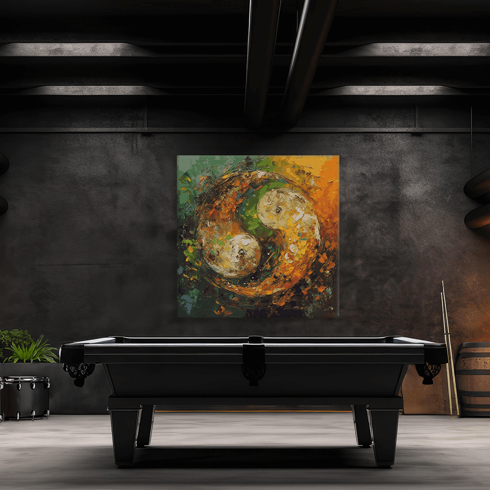 Malen nach Zahlen - YIN YANG ABSTRAKT