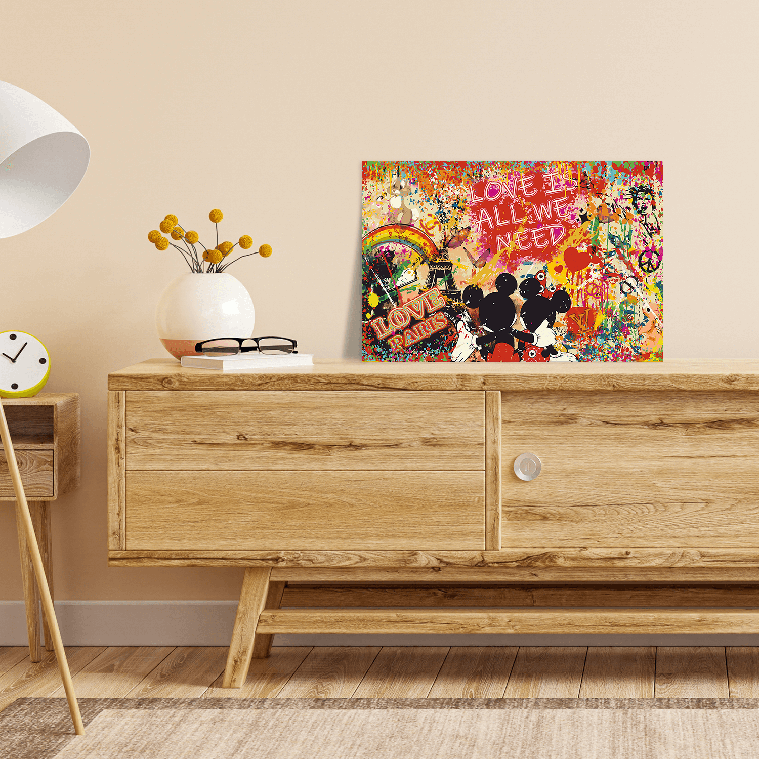 Malen nach Zahlen - Mickey Meets Banksy - Love Is All We Need No. 4 - Hifza - Limited Edition