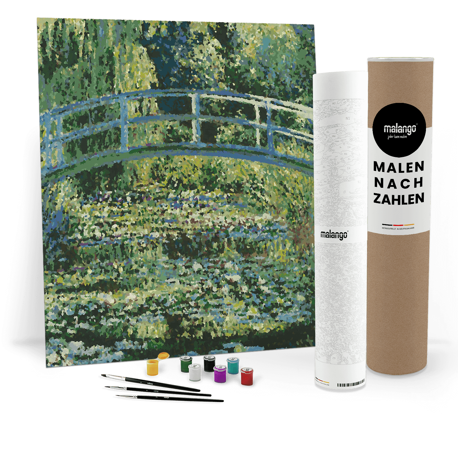 Malen nach Zahlen - Claude Monet - Der Seerosenteich mit der japanischen Brücke