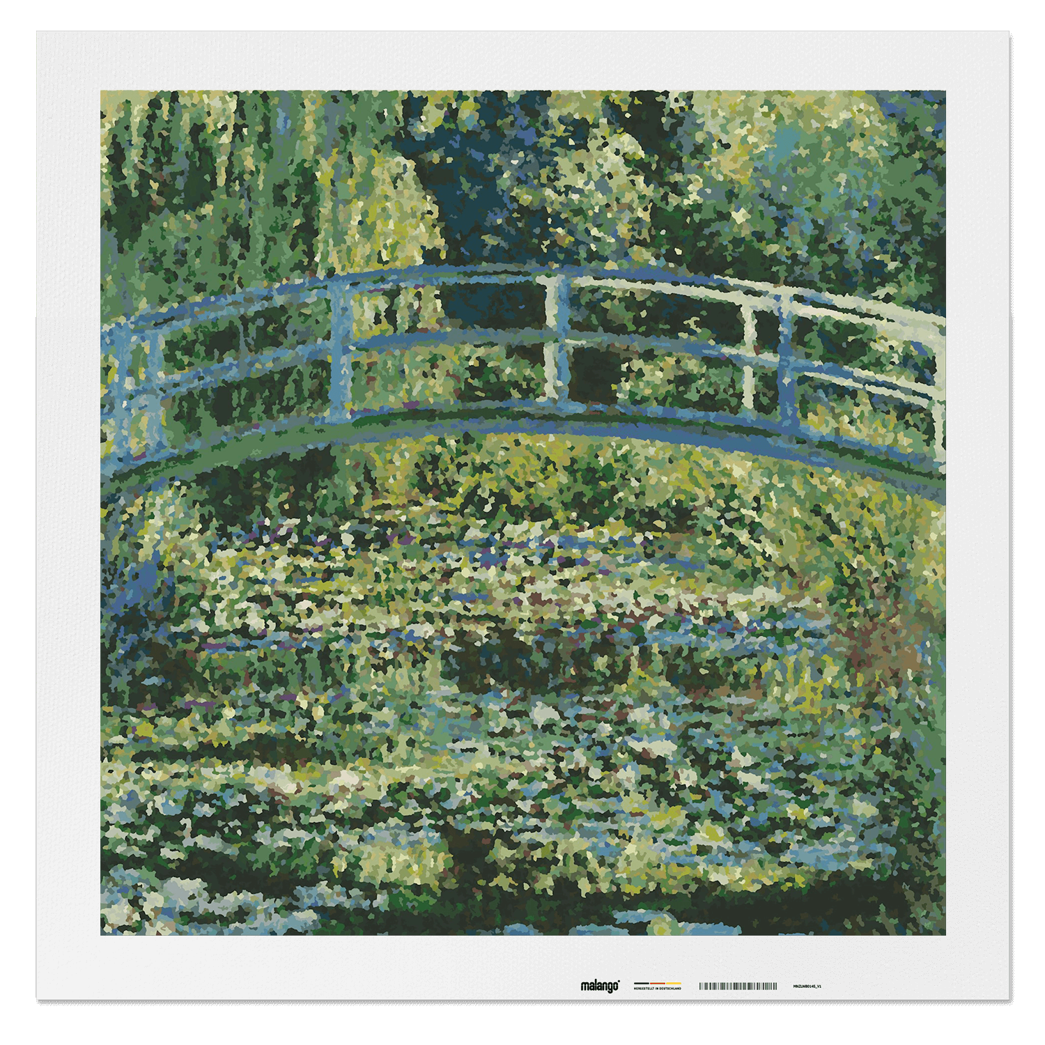 Malen nach Zahlen - Claude Monet - Der Seerosenteich mit der japanischen Brücke