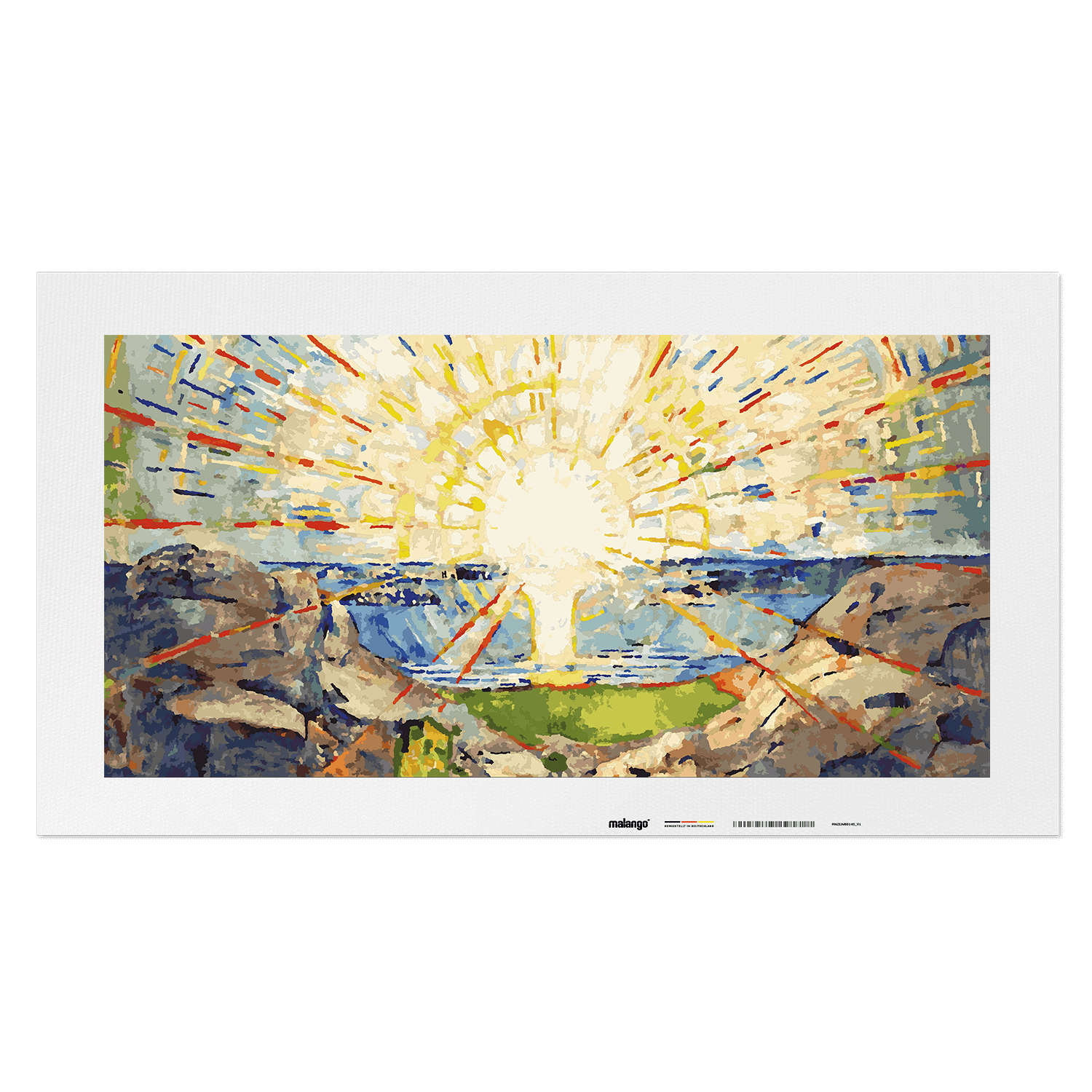 Malen nach Zahlen - Edvard Munch - Die Sonne 1911