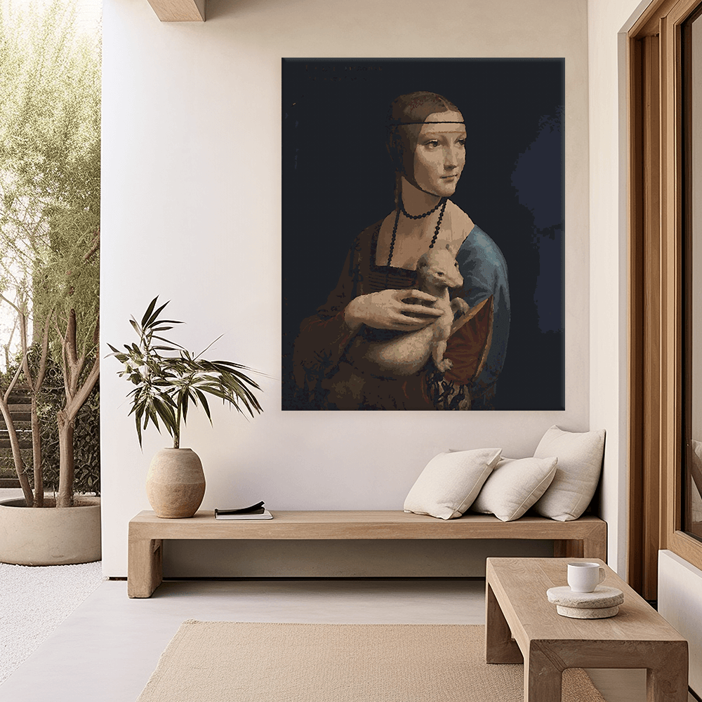 Malen nach Zahlen - Leonardo da Vinci - Dame mit dem Hermelin