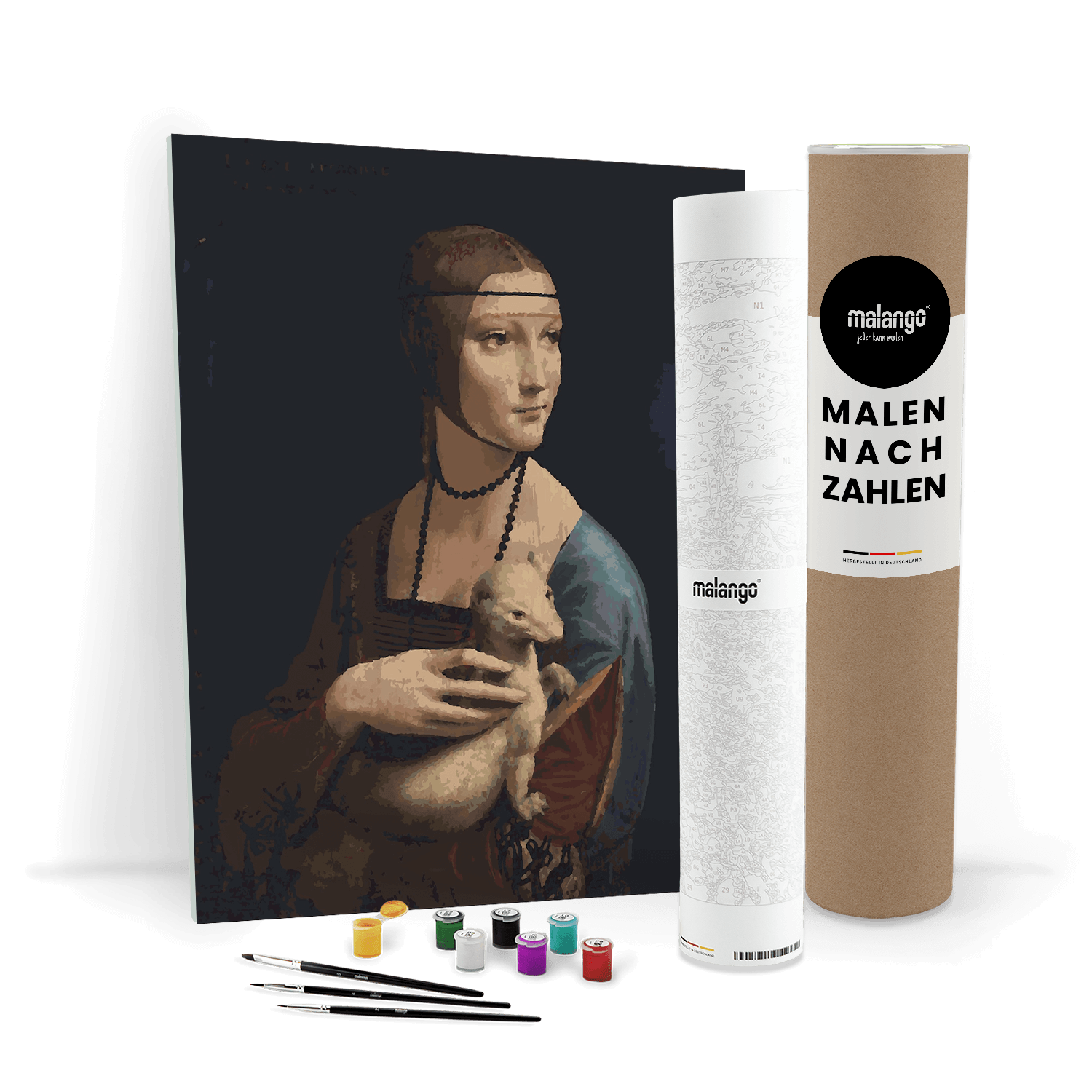 Malen nach Zahlen - Leonardo da Vinci - Dame mit dem Hermelin