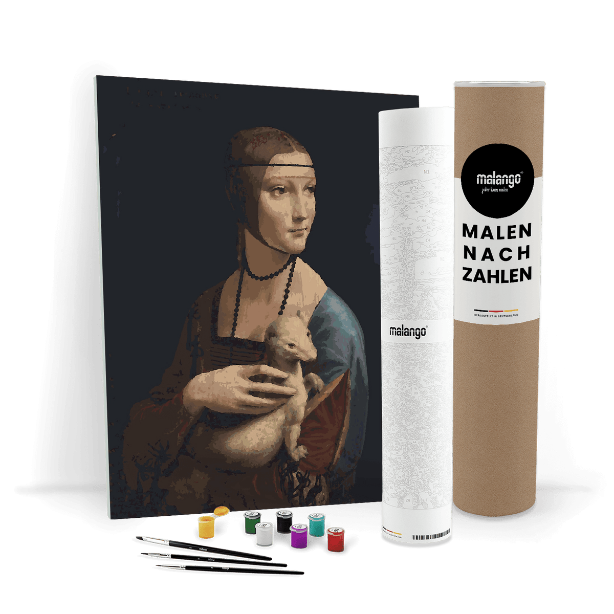 Malen nach Zahlen - Leonardo da Vinci - Dame mit dem Hermelin