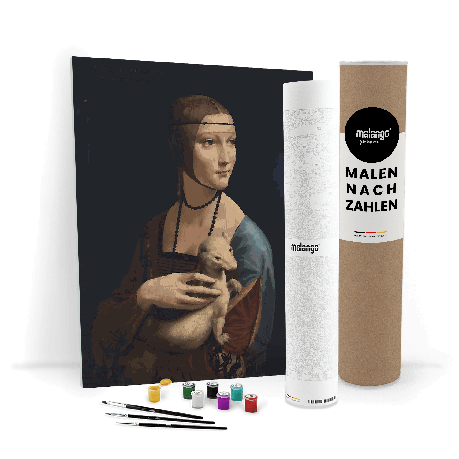 Malen nach Zahlen - Dame mit dem Hermelin - Leonardo da Vinci
