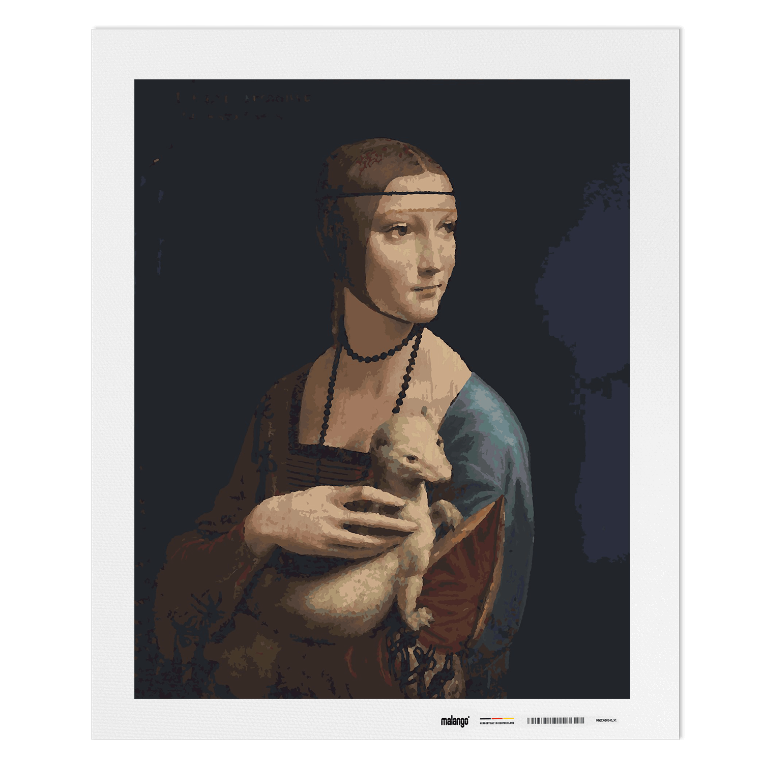 Malen nach Zahlen - Leonardo da Vinci - Dame mit dem Hermelin