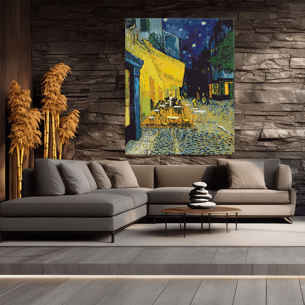 Malen nach Zahlen - Vincent van Gogh - Cafï¿½terrasse bei Nacht