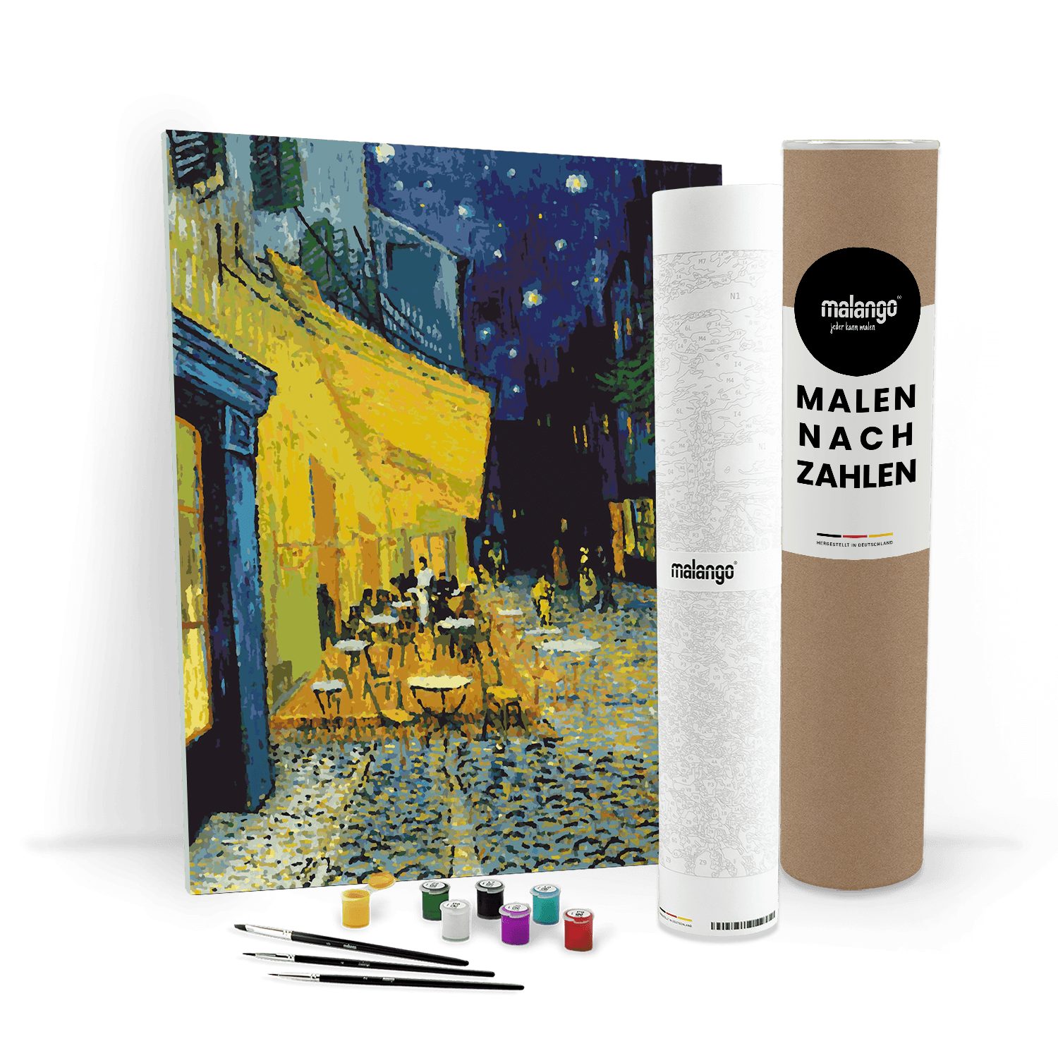 Malen nach Zahlen - Cafeterrasse bei Nacht - Vincent van Gogh