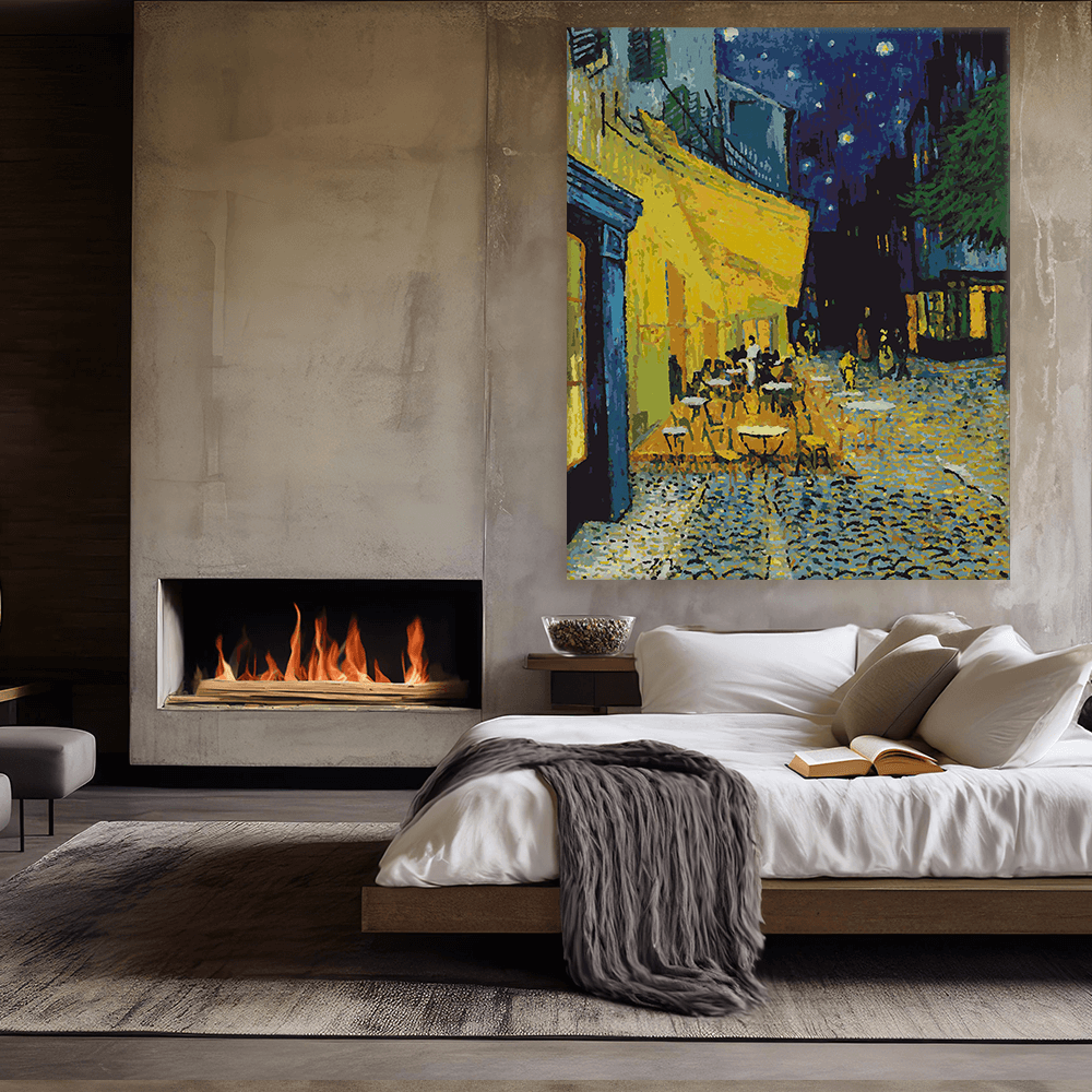 Malen nach Zahlen - Vincent van Gogh - Cafï¿½terrasse bei Nacht