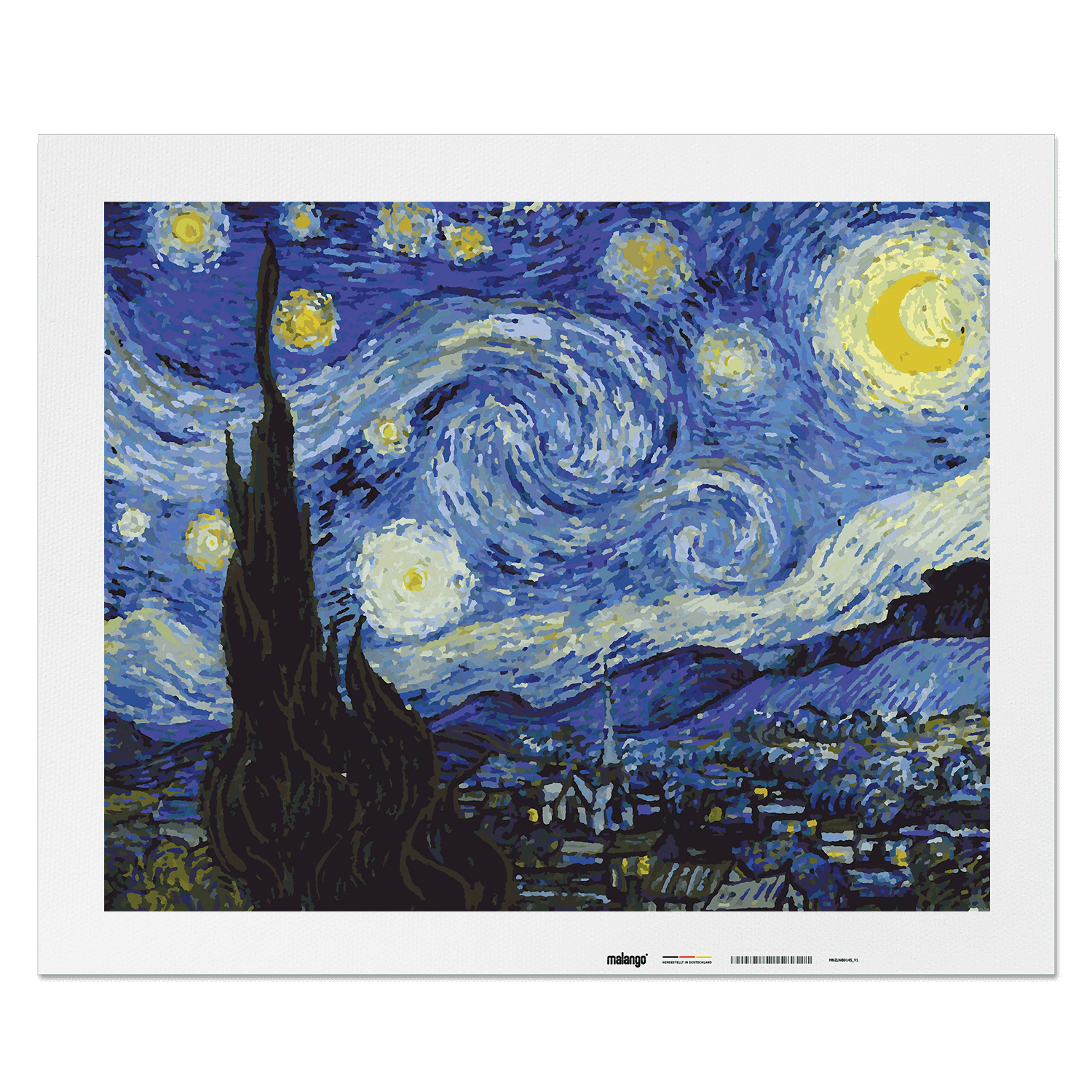Malen nach Zahlen - Vincent van Gogh - Die Sternennacht