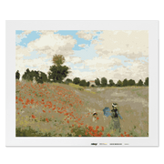 Malen nach Zahlen - Das Mohnfeld bei Argenteuil - Claude Monet