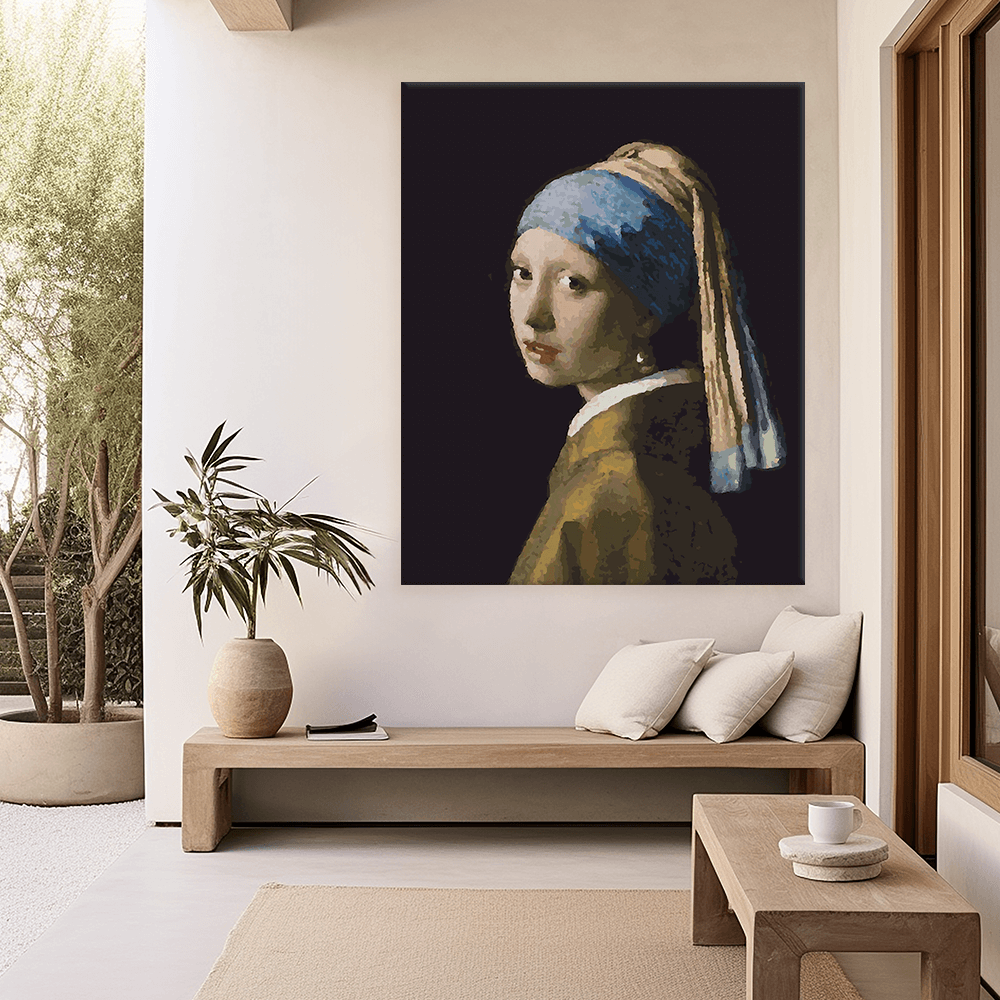 Malen nach Zahlen - Johannes Vermeer - Das Mï¿½dchen mit dem Perlenohrring