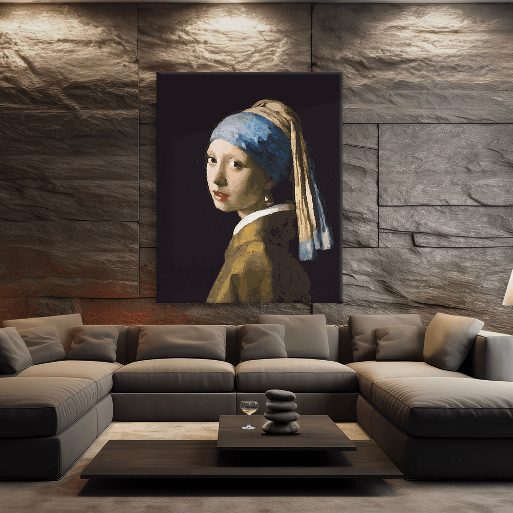 Malen nach Zahlen - Johannes Vermeer - Das Mï¿½dchen mit dem Perlenohrring