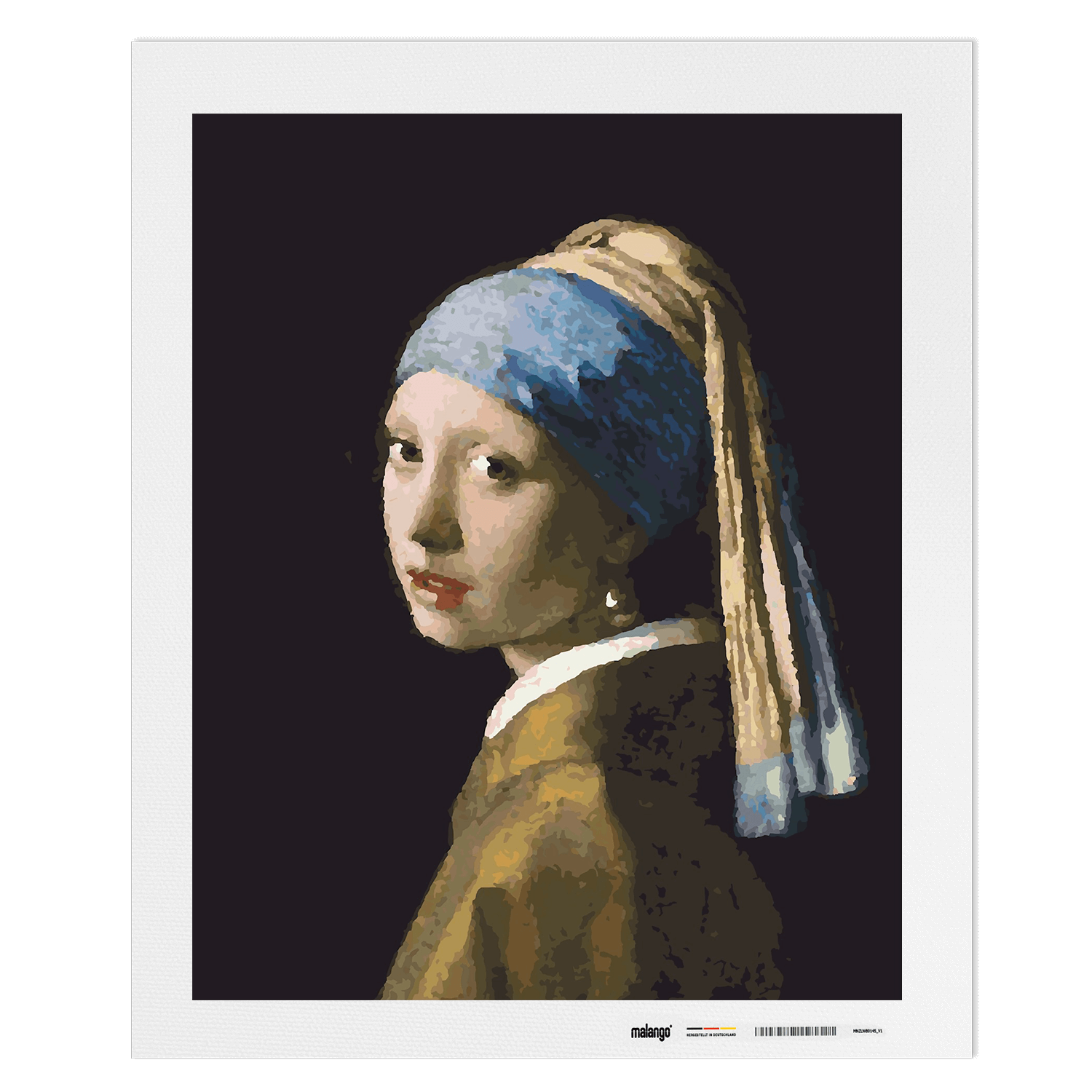 Malen nach Zahlen - Johannes Vermeer - Das Mï¿½dchen mit dem Perlenohrring