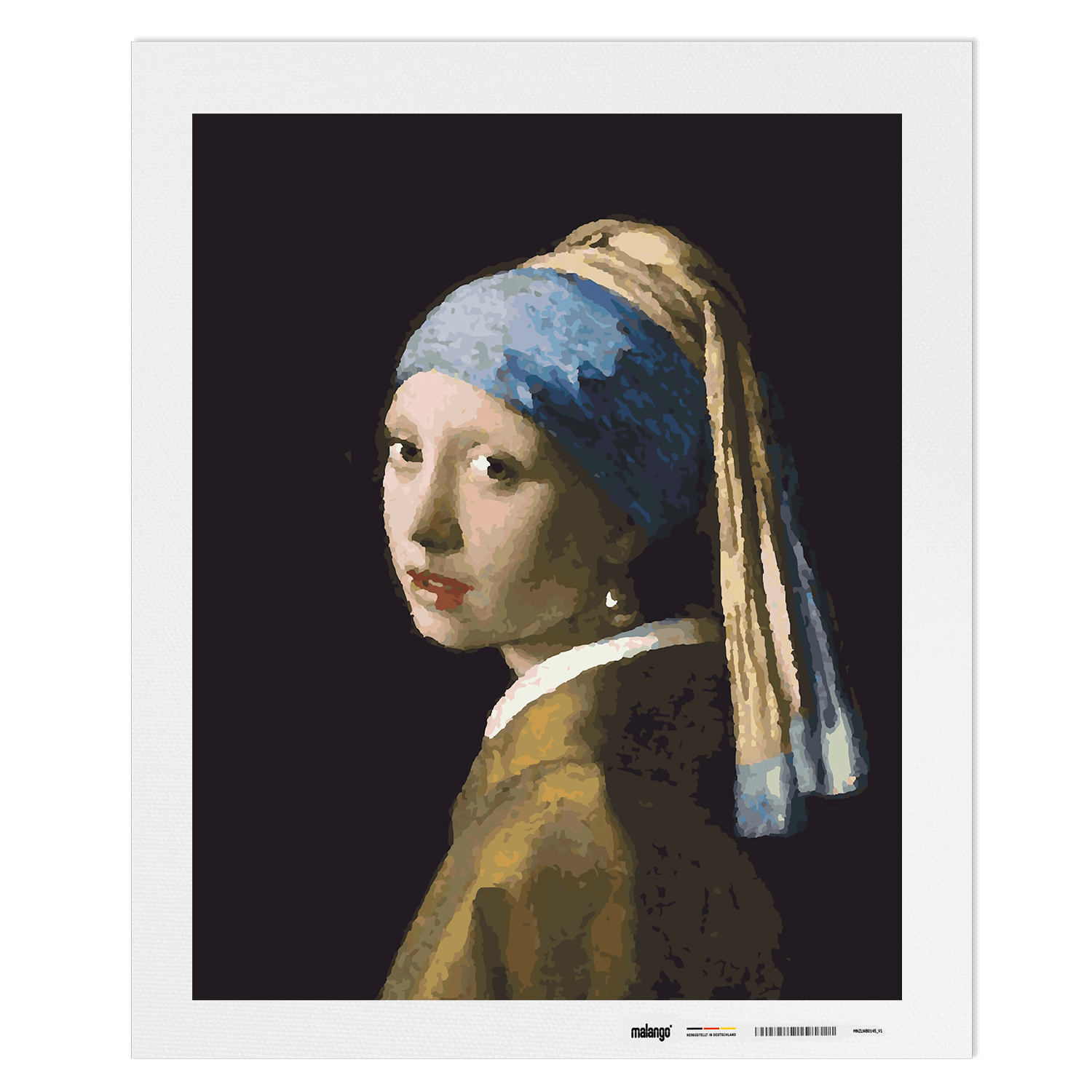 Malen nach Zahlen - Johannes Vermeer - Das Mädchen mit dem Perlenohrring