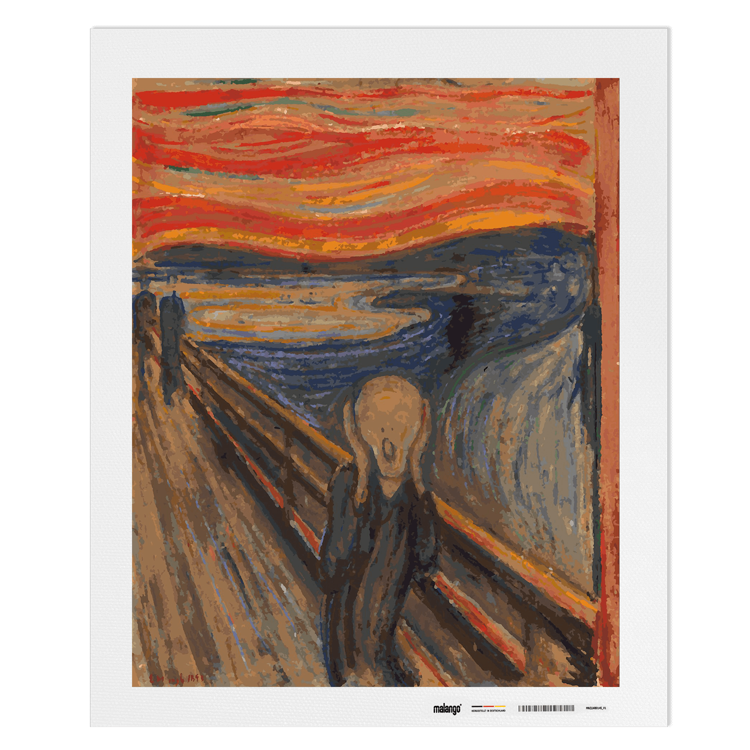 Malen nach Zahlen - Edvard Munch - Der Schrei